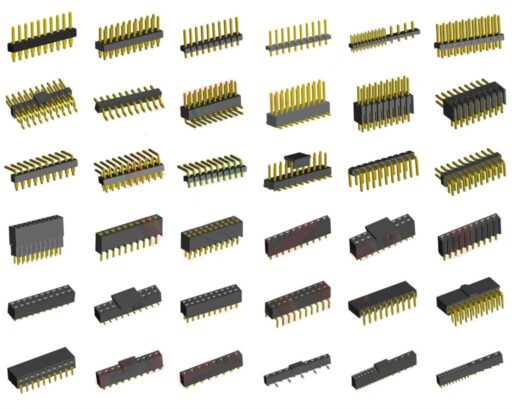 1.27mm排針雙塑 0.40SQ Pin Header,Right Angle插圖1 永連旺排針排母